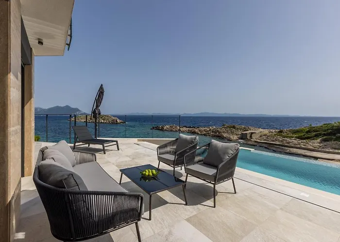 Mare Seaside Heated Infinity Pool Sauna Gym Villa Potomje